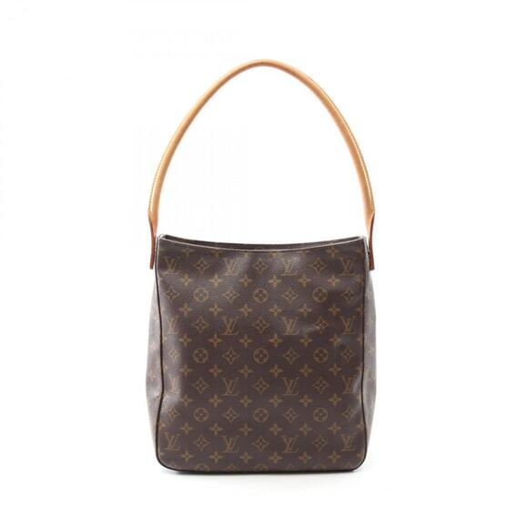 LOUIS VUITTON Brown Monogram Leather Shoulder Bag - Picture 1 of 9